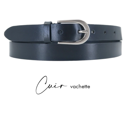 Ceinture femme cuir "JUDITH" noire
