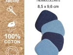 Kit 4 renforts jeans thermocollants coloris assortis